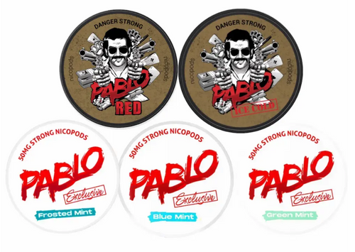 Bundle of 5 PABLO Ice & Mint nicotine pouches