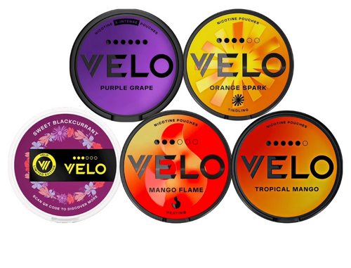 Bundle of 5 VELO Fruity nicotine pouches